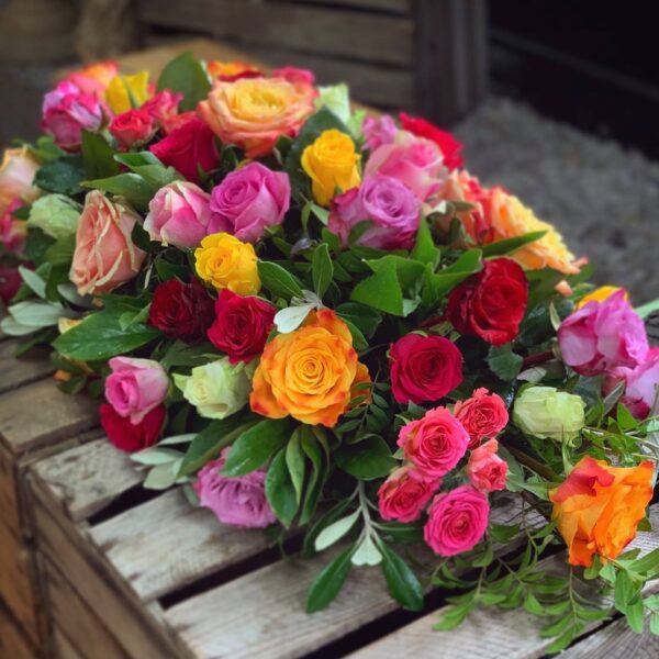 Coloured Rose Spray