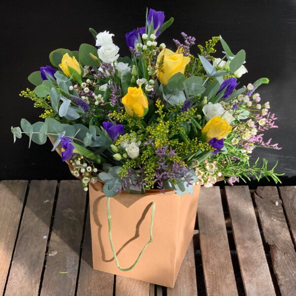 Purple and Yellow Florist Choice Selection