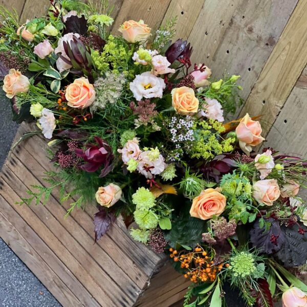 The Whispers of Autumn Casket Spray