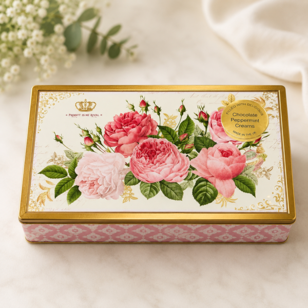Rose Tin with Chocolate Peppermint Creams