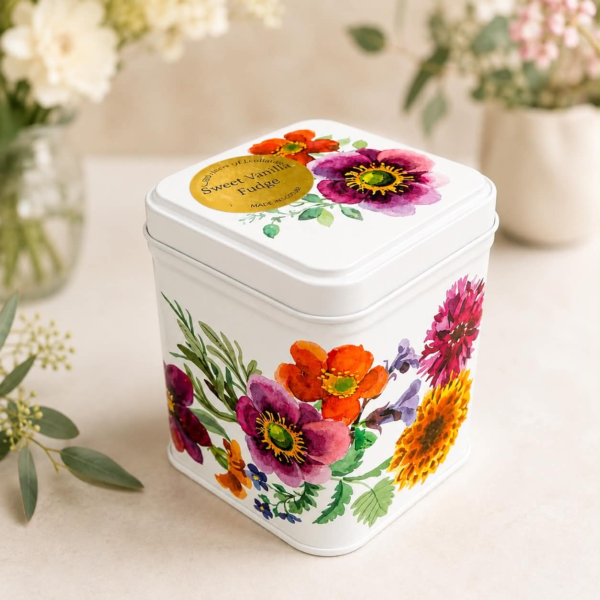 Wildflower Sweet Vanilla Fudge Tin