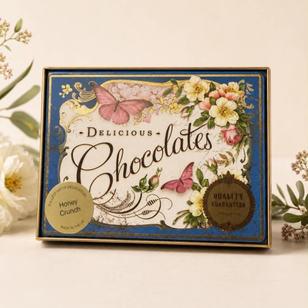 Vintage Honey Crunch Chocolate Tin